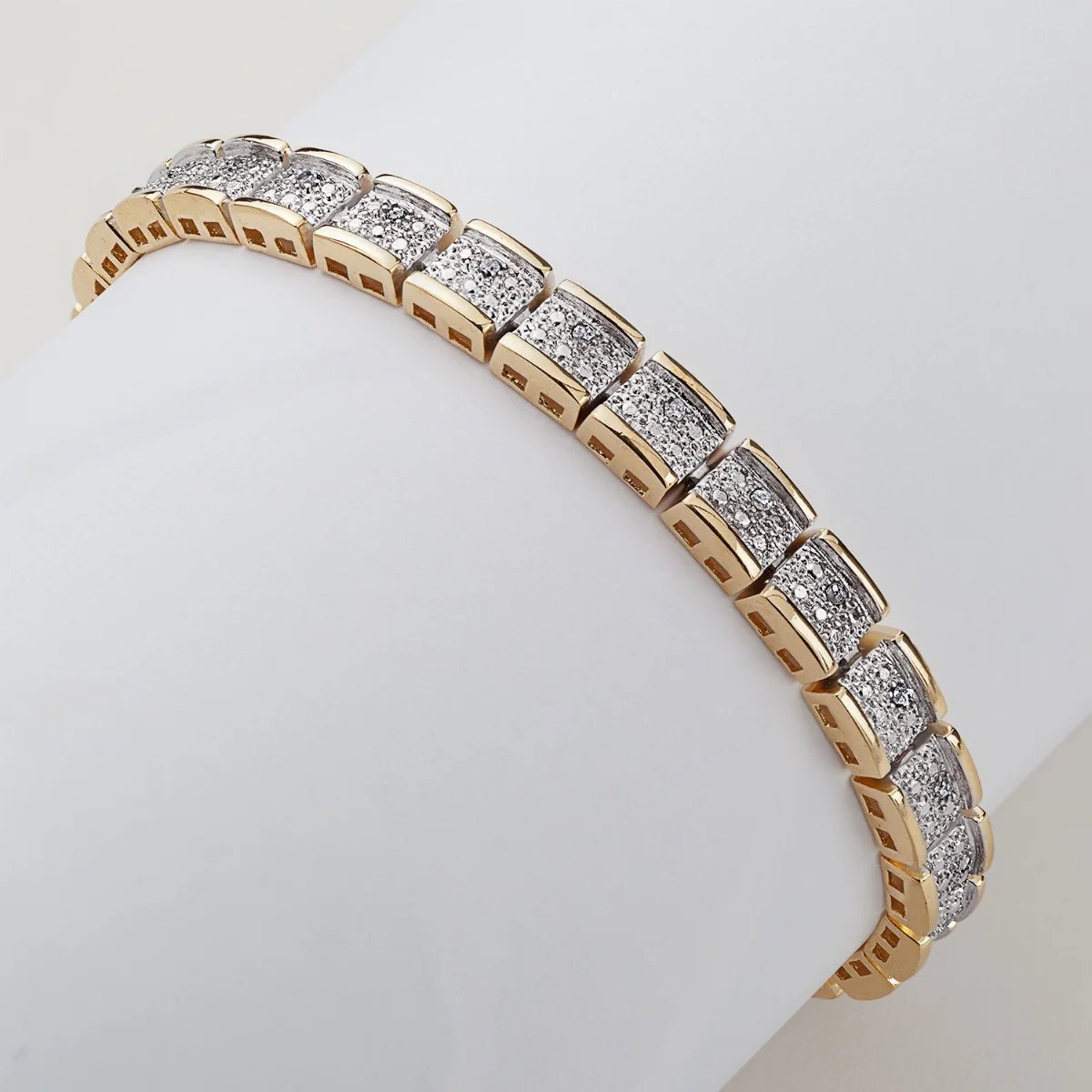 1/4 Carat Genuine Diamond Two-tone Glamour 8 - Image 3