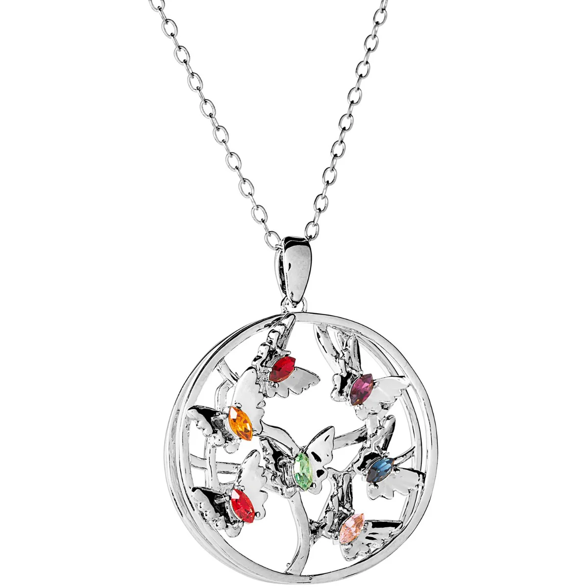 3D Butterflies with Birthstone Necklace - Image 2