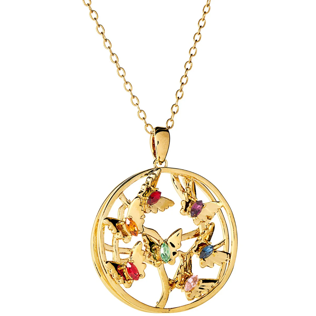 3D Butterflies with Birthstone Necklace - Image 6