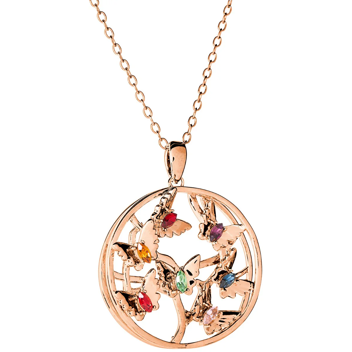 3D Butterflies with Birthstone Necklace - Image 8