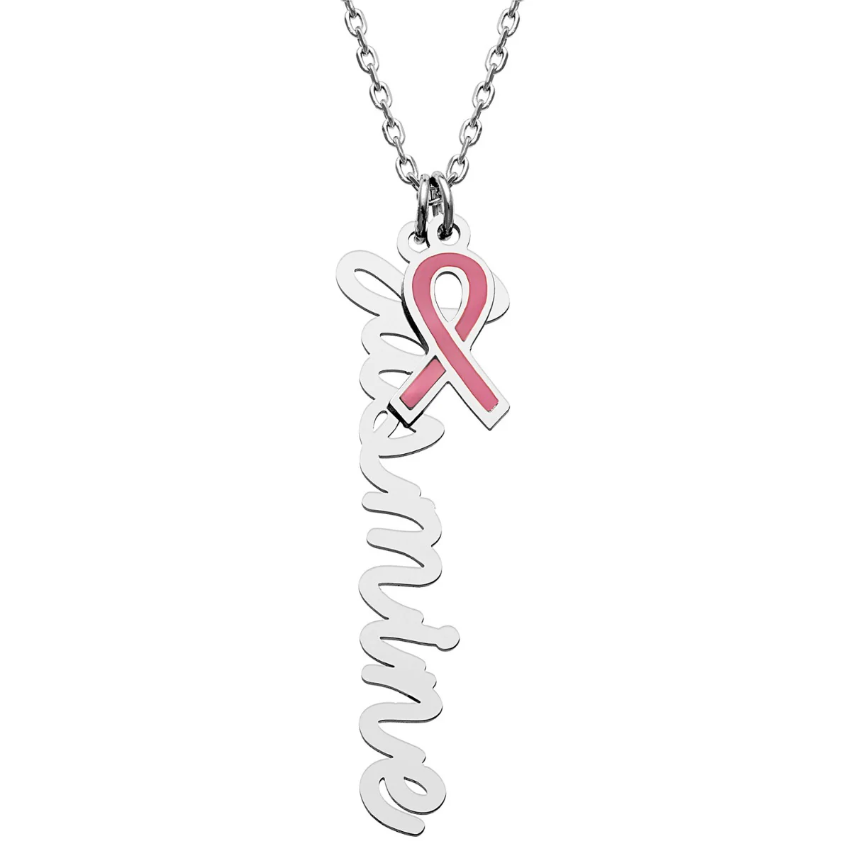 Awareness Ribbon Personalized Necklace - Image 2