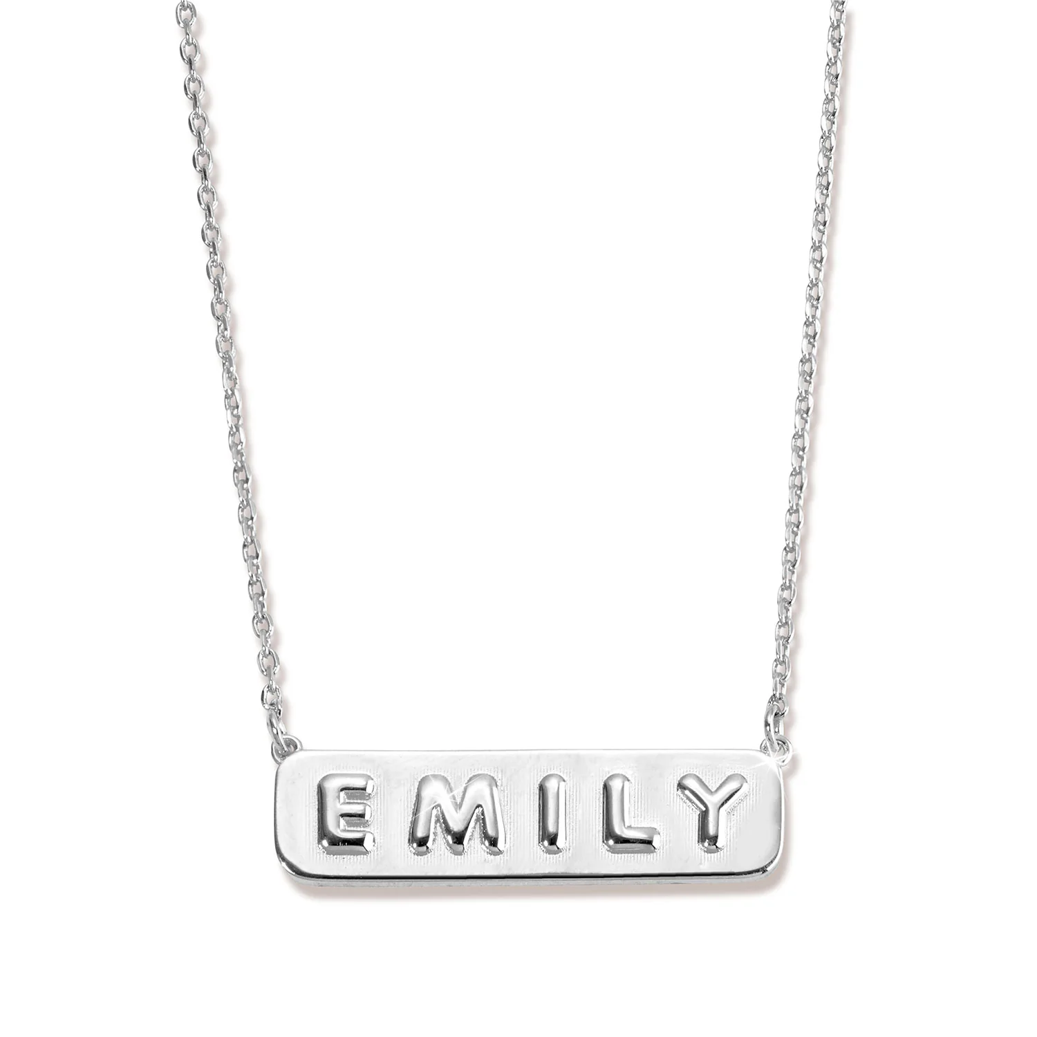 Balloon Letters Horizontal Bar Necklace - Image 2