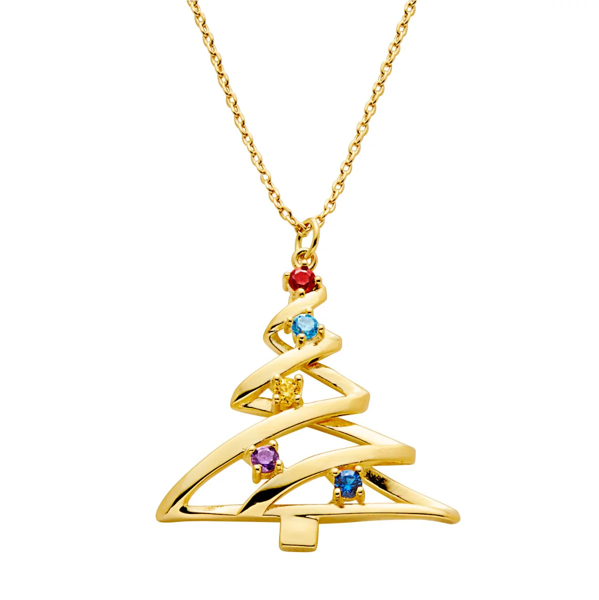 Birthstone Christmas Tree Necklace - Image 4