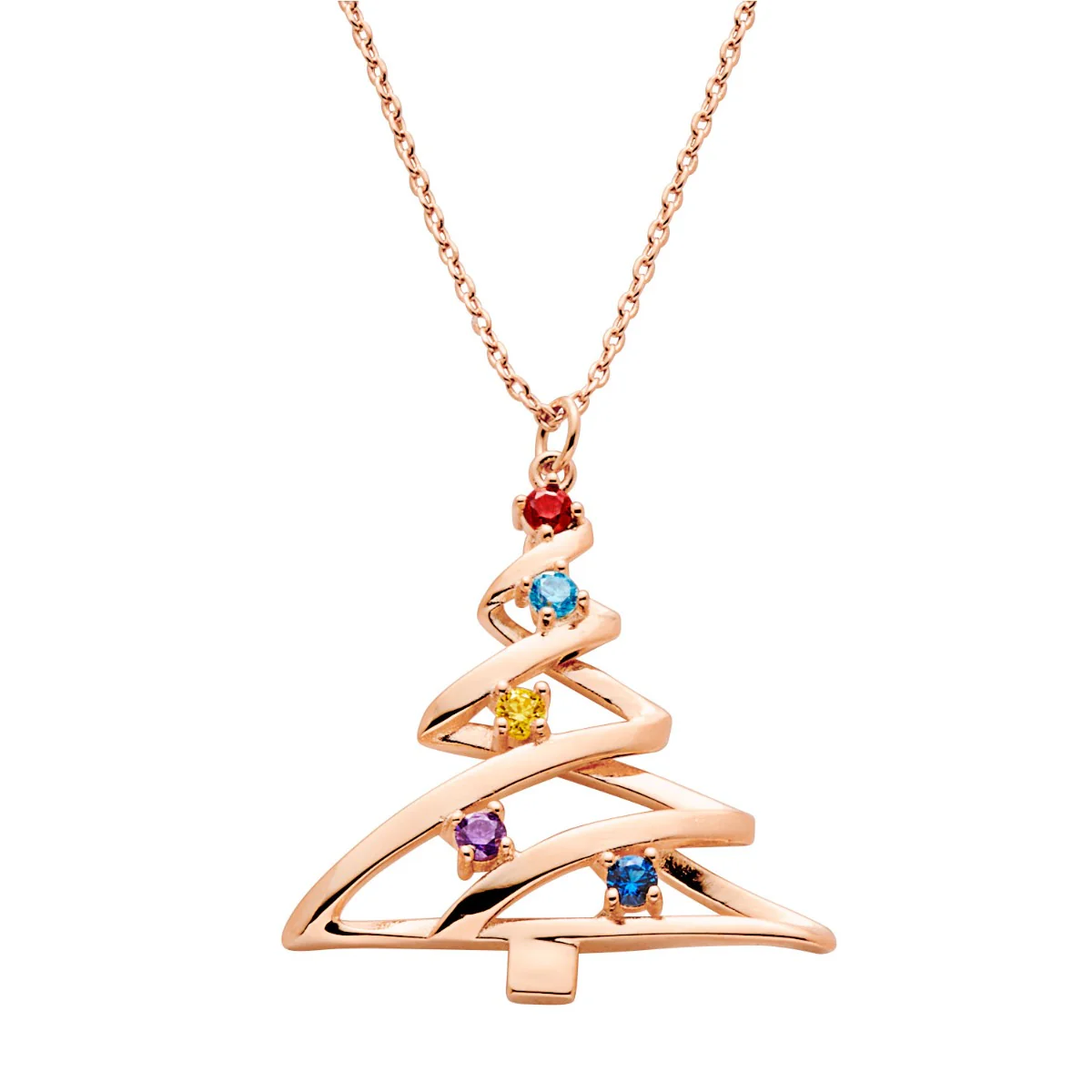 Birthstone Christmas Tree Necklace - Image 6