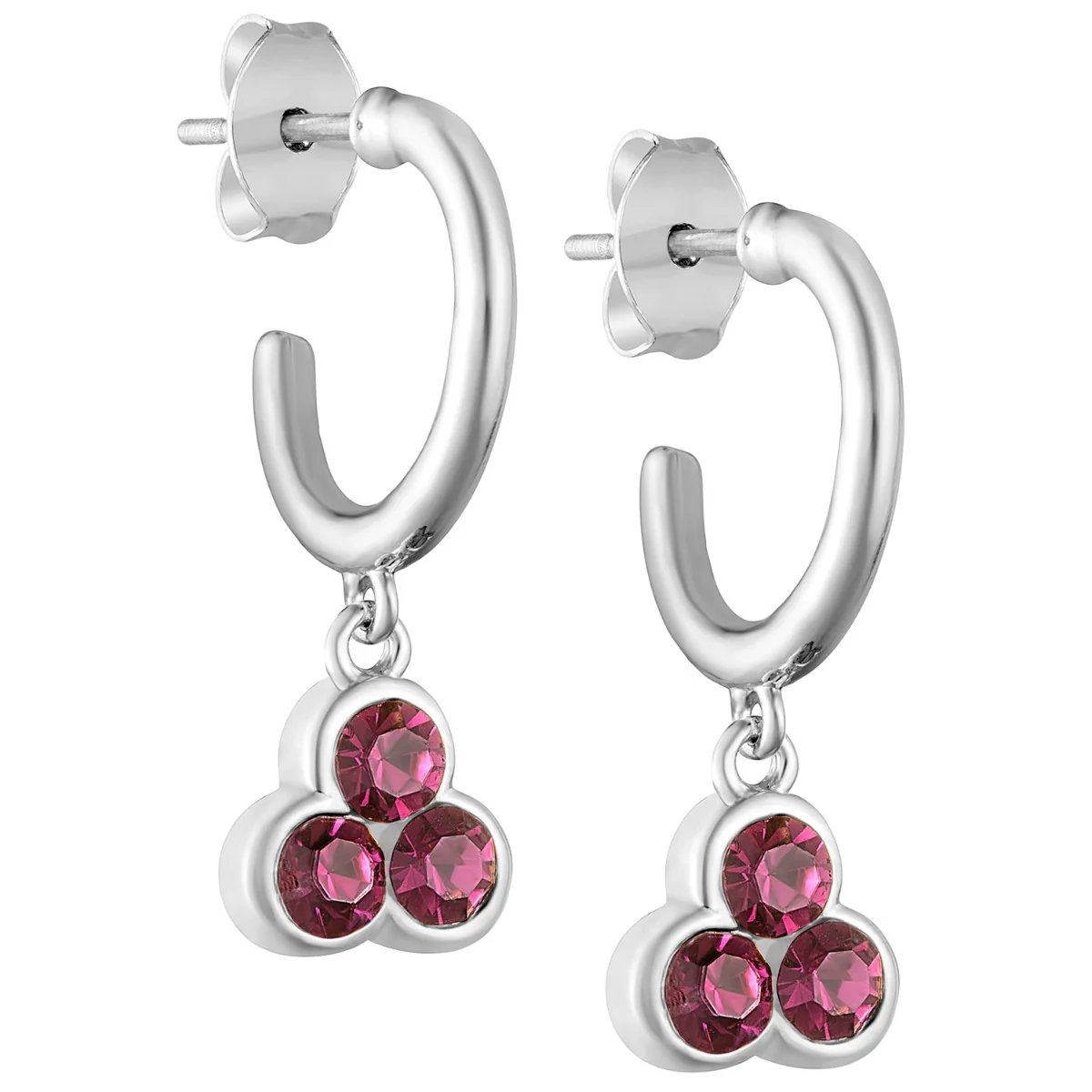 Birthstone Hoop Earrings and Necklace Set - Image 6