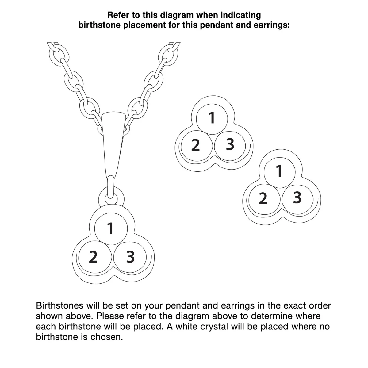 Birthstone Stud Earrings and Necklace Set - Image 10