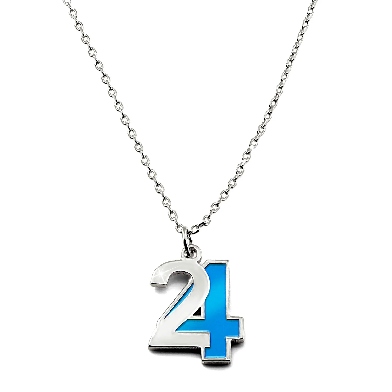 Custom Bold Double Digit Year with Enamel Freestyle Class/ Graduation Necklace - Image 2