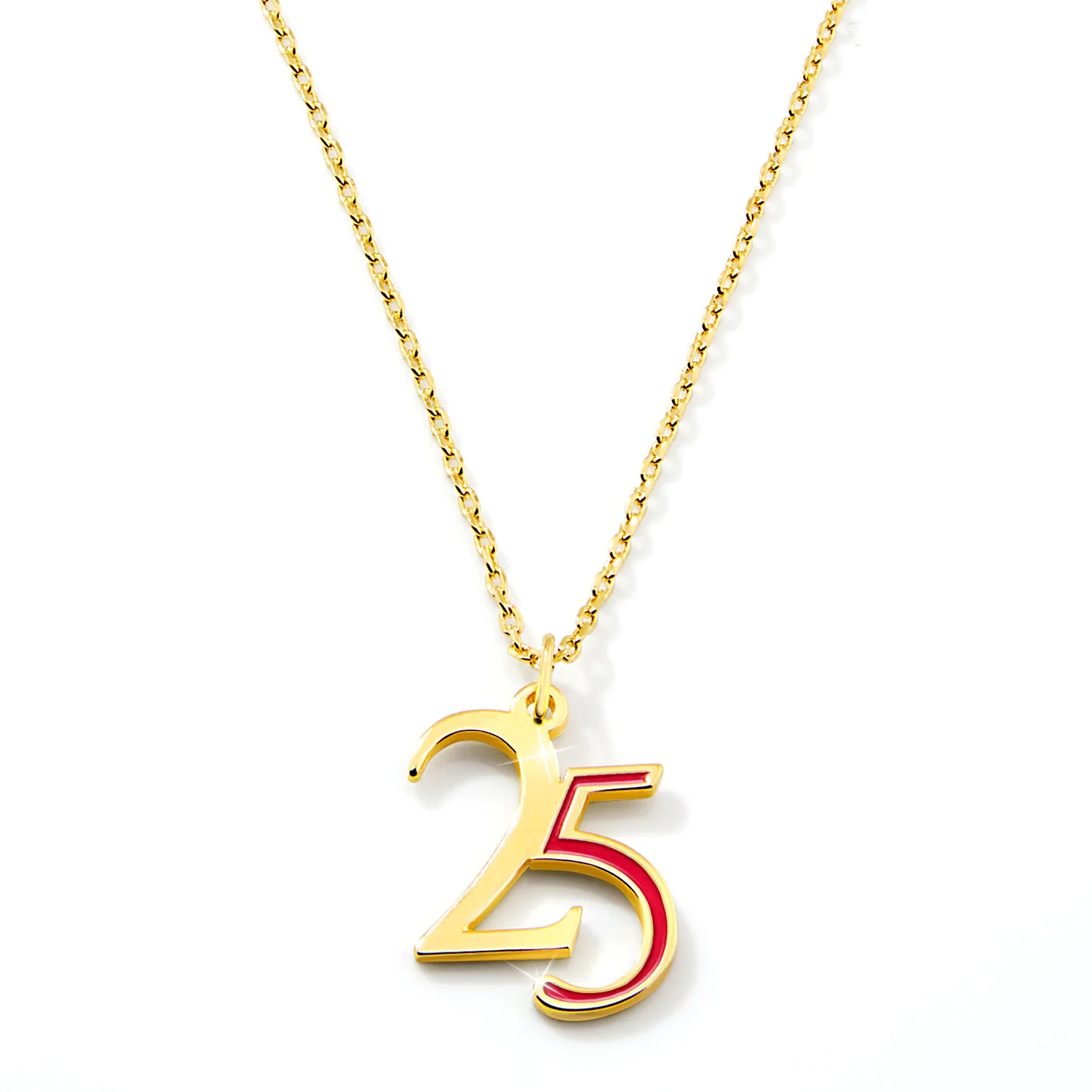 Custom Double Digit Year with Enamel Freestyle Class/ Graduation Necklace - Image 4