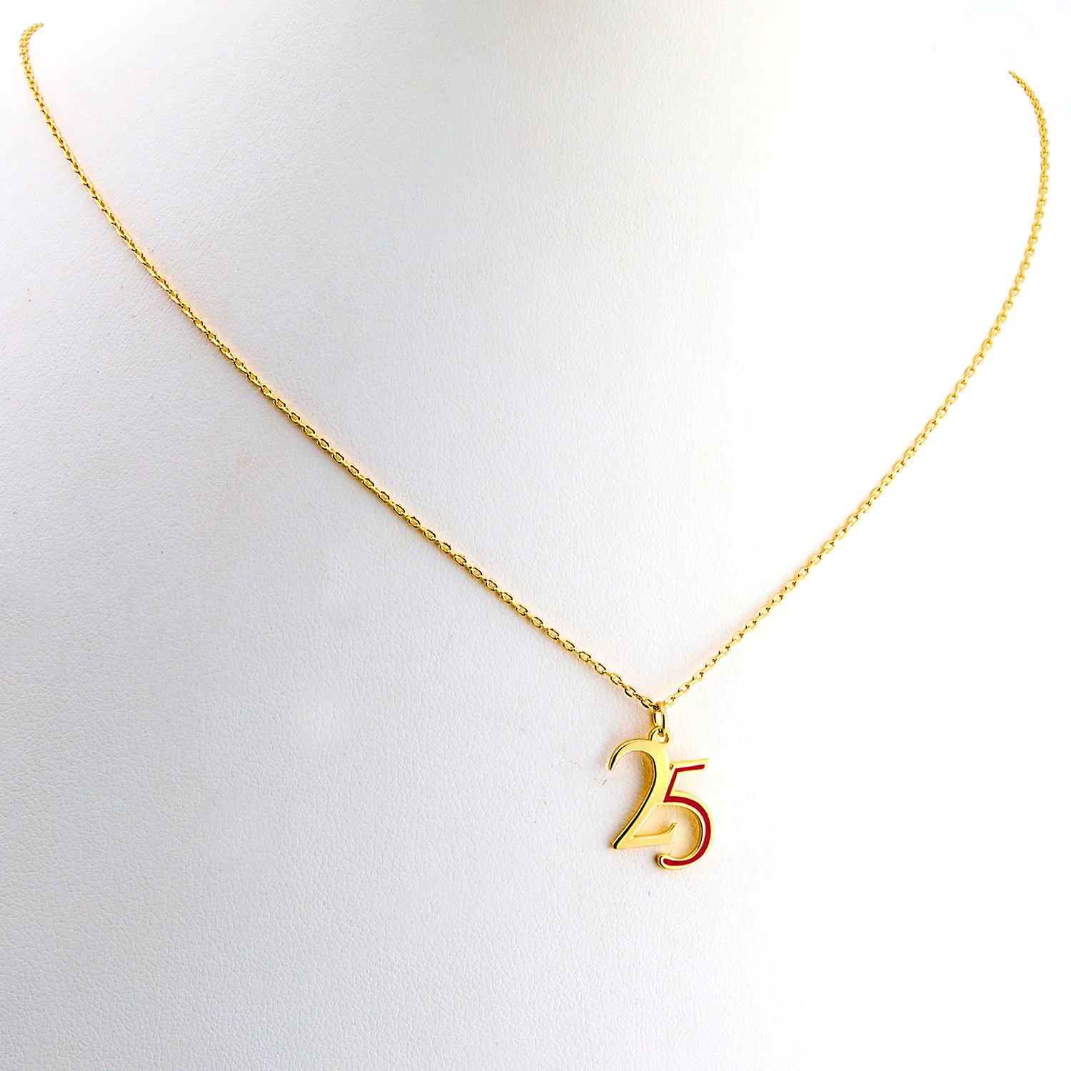 Custom Double Digit Year with Enamel Freestyle Class/ Graduation Necklace - Image 6