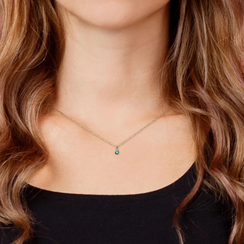 Dainty Birthstone Necklace - Image 3