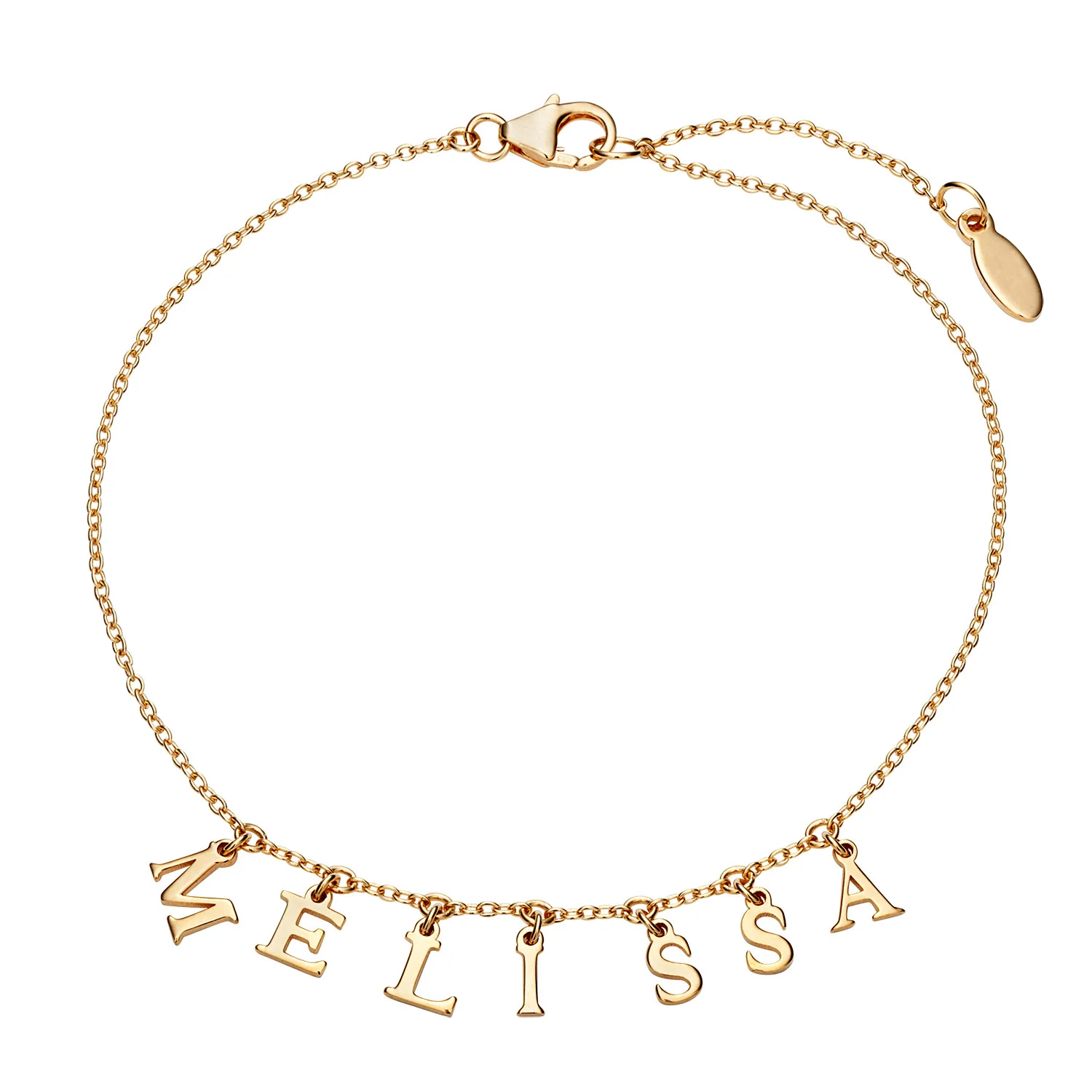 Dainty Letters Station Name Bracelet - Image 3