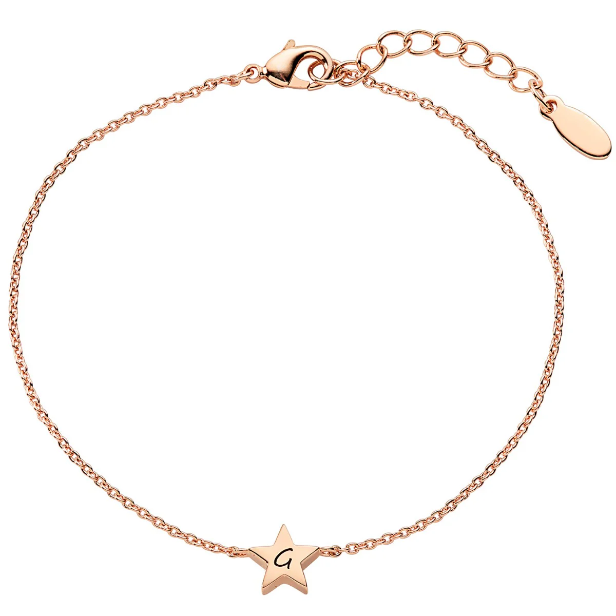 Dainty Star Initial Station Bracelet - Image 6