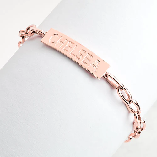 ID Bracelet on Paperclip Chain 8" - Image 10