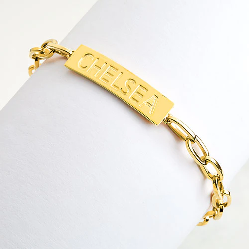 ID Bracelet on Paperclip Chain 8" - Image 7