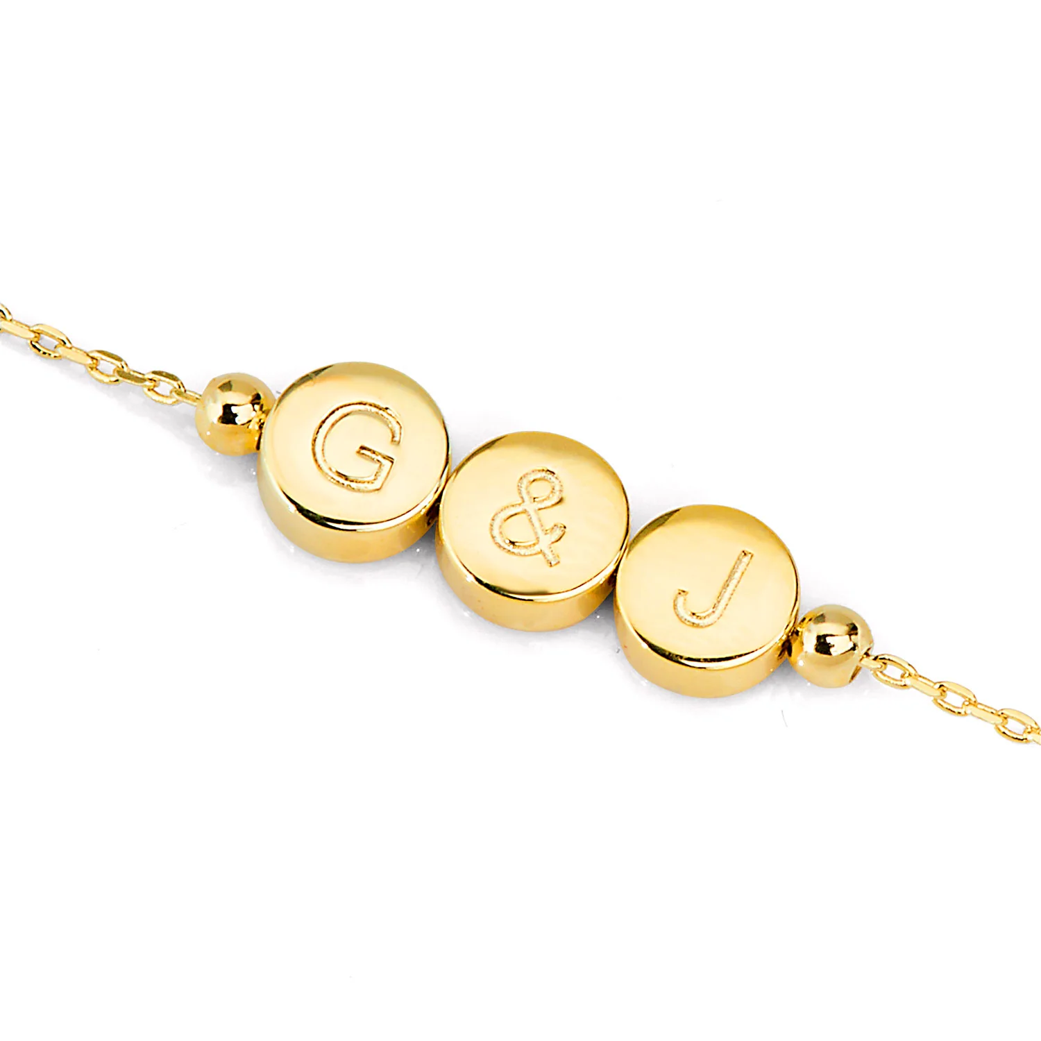 Engraved Slider Charms Station Necklace - Image 5