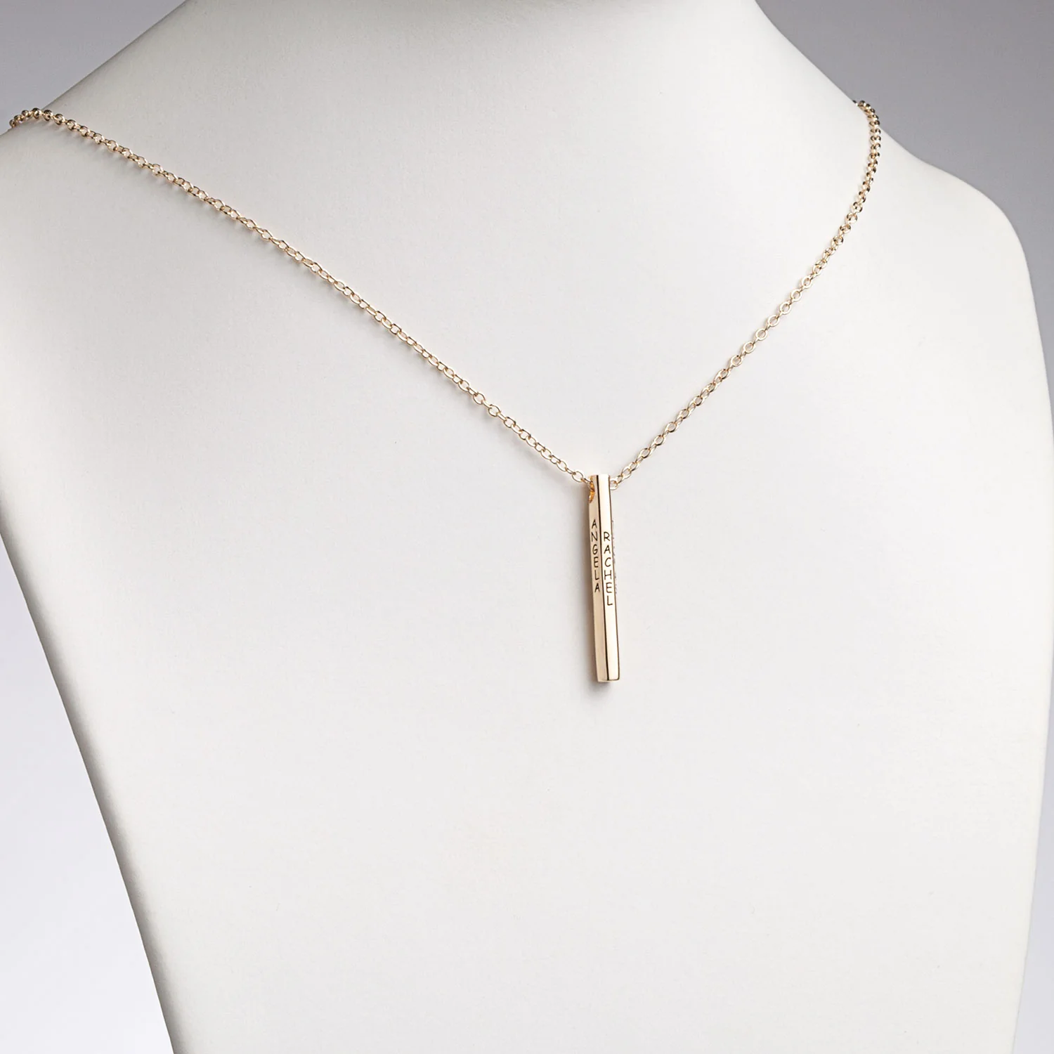 Family Name Hexagon Bar Pendant - Image 4