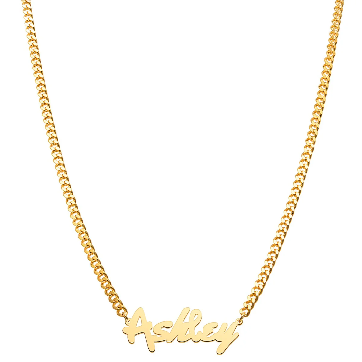 Fancy Script Name Necklace - Image 4