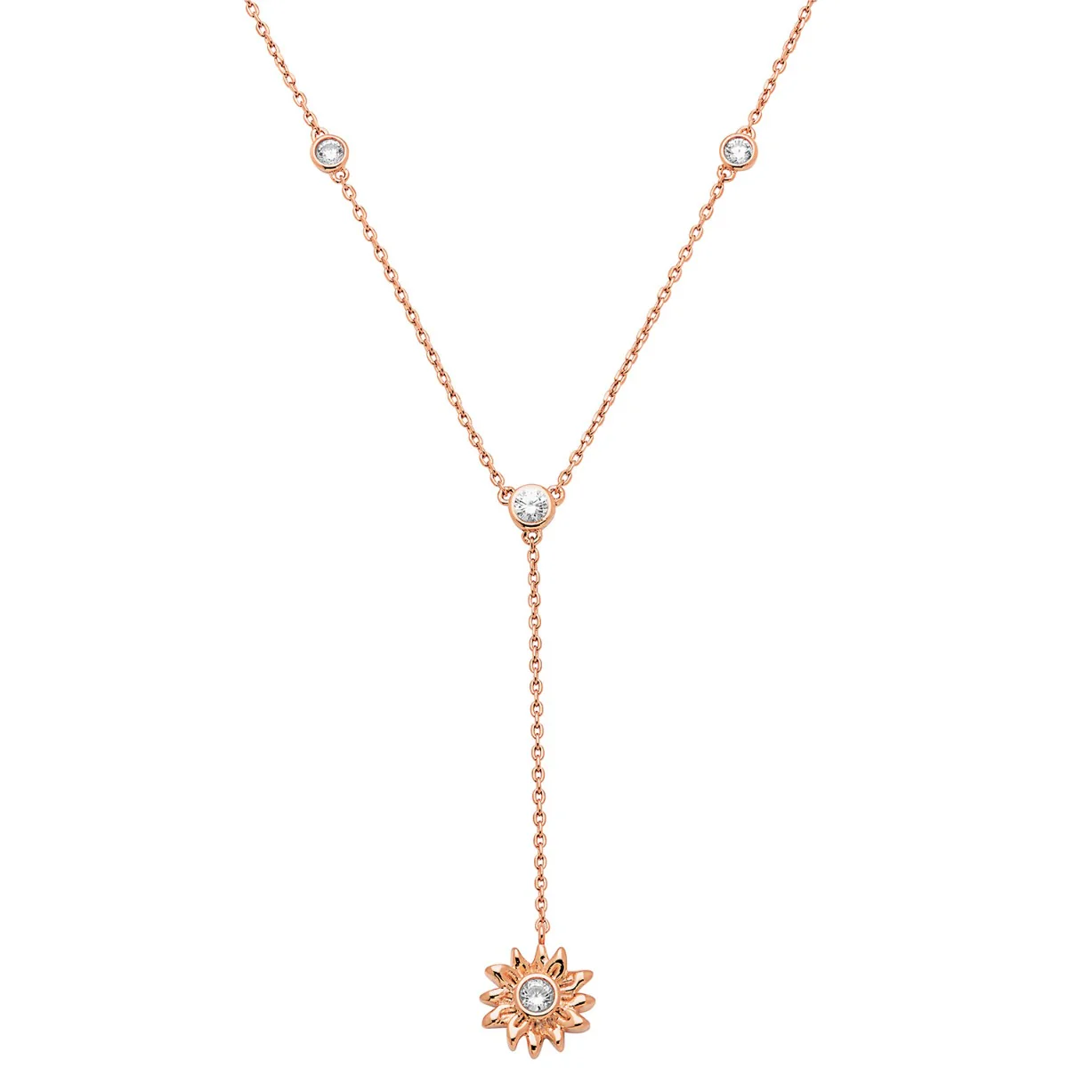 Flower Birthstone Y-Necklace - Image 6
