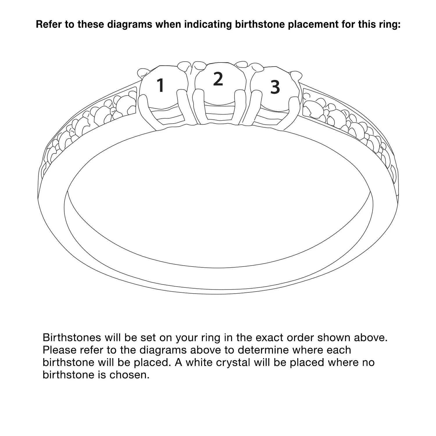 14K Gold over Sterling Round Birthstone and CZ Ring - Image 4