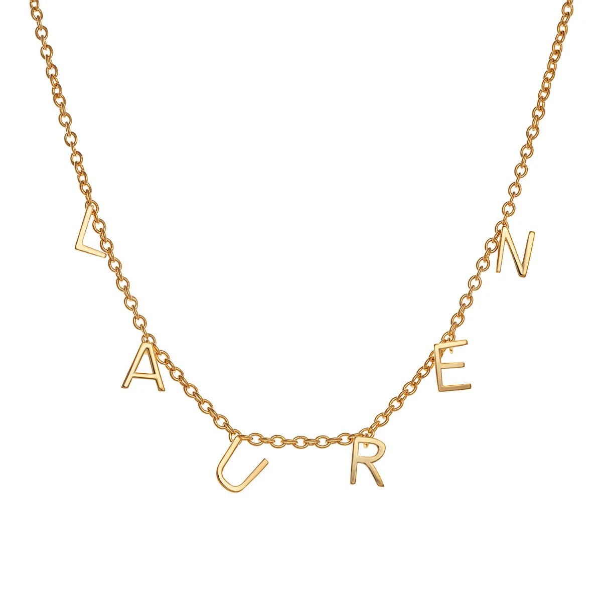 14K Gold Plated Dainty Name Choker
