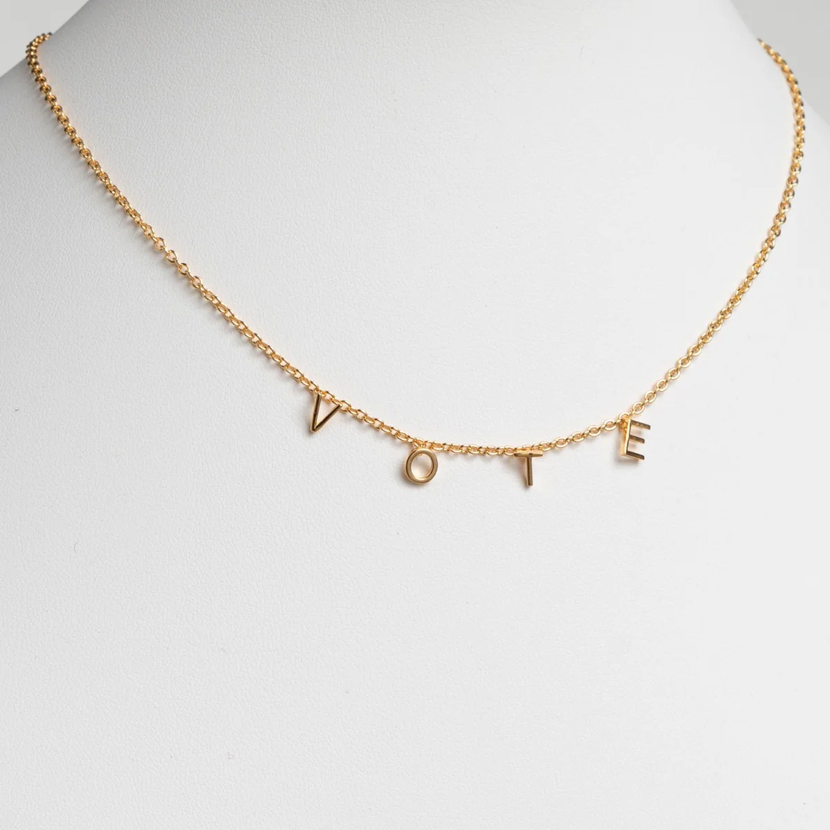 14K Gold Plated Dainty Name Choker - Image 5