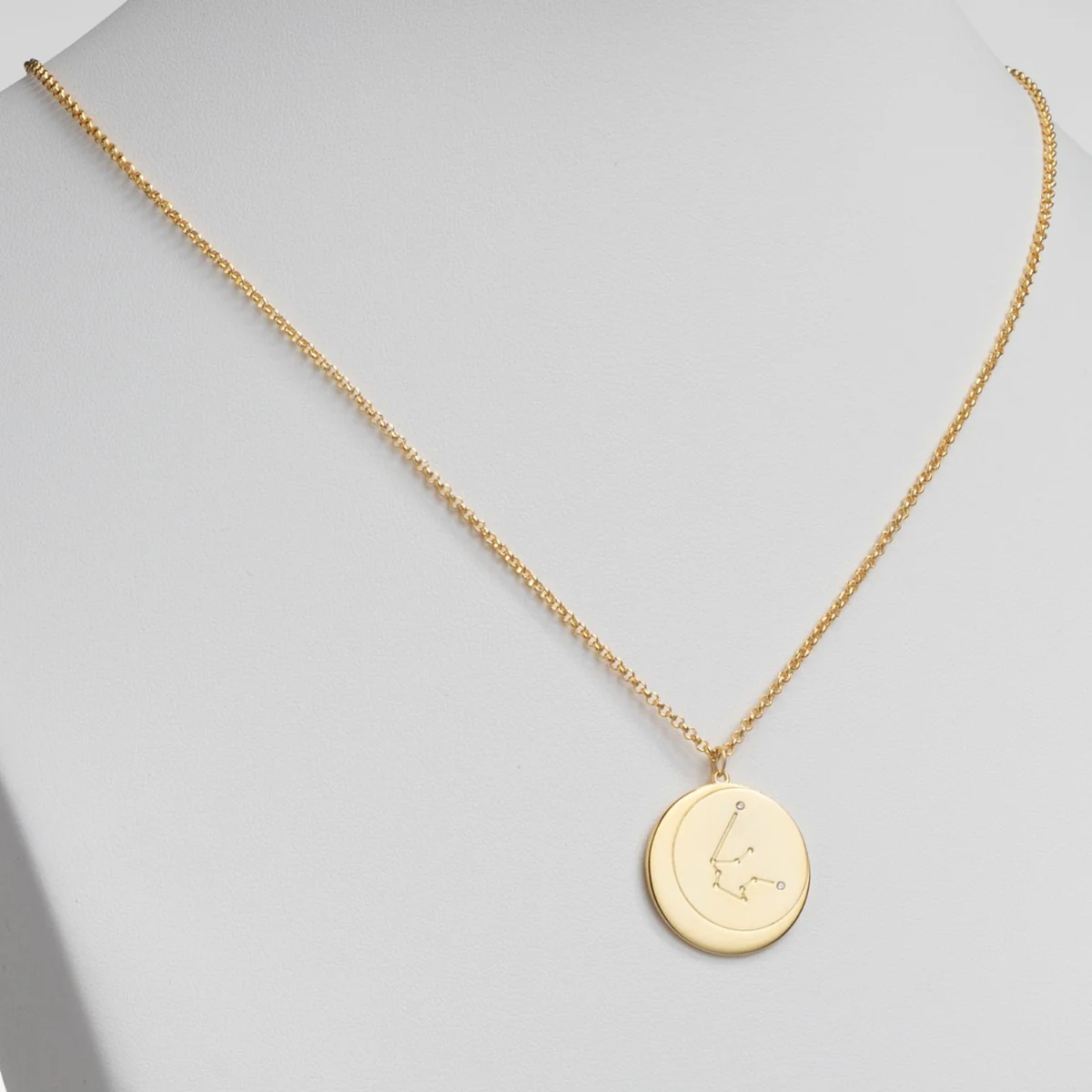 14K Gold Plated Constellation Name Necklace with Zodiac Sign - Image 3