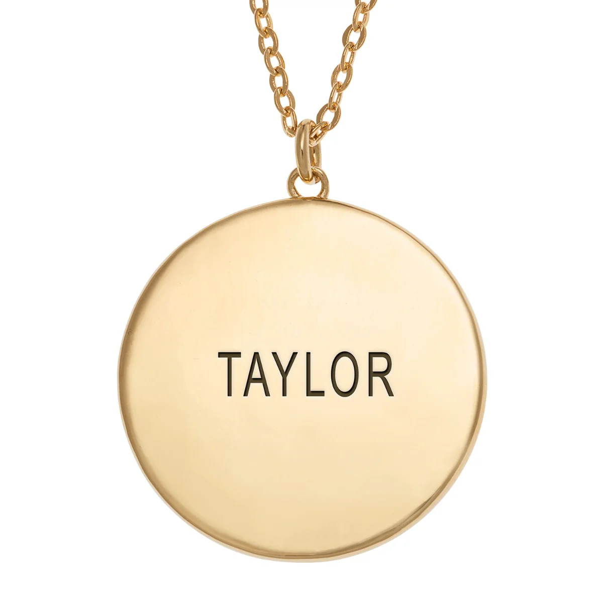 14K Gold Plated Zodiac Disc Pendant - Image 2