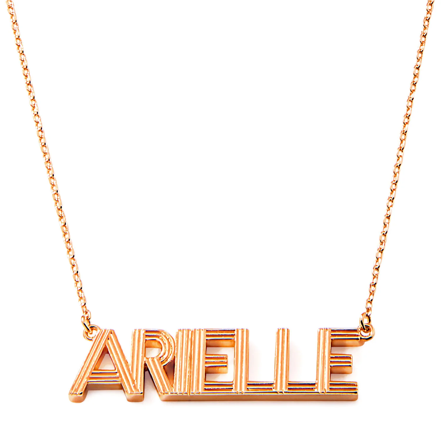 Hollywood Marquee Name Plaque Necklace - Image 5