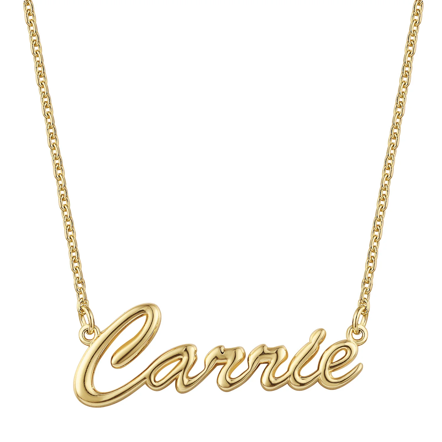 Hollywood Script Balloon Letters Name Necklace - Image 4