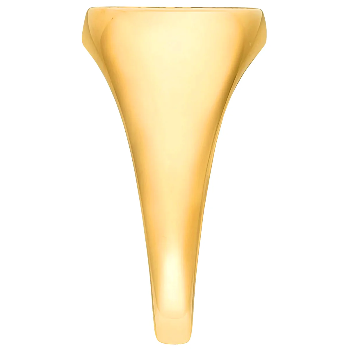 Ladies' 14k Gold Plated Monogram Signet Class Rings - Image 2