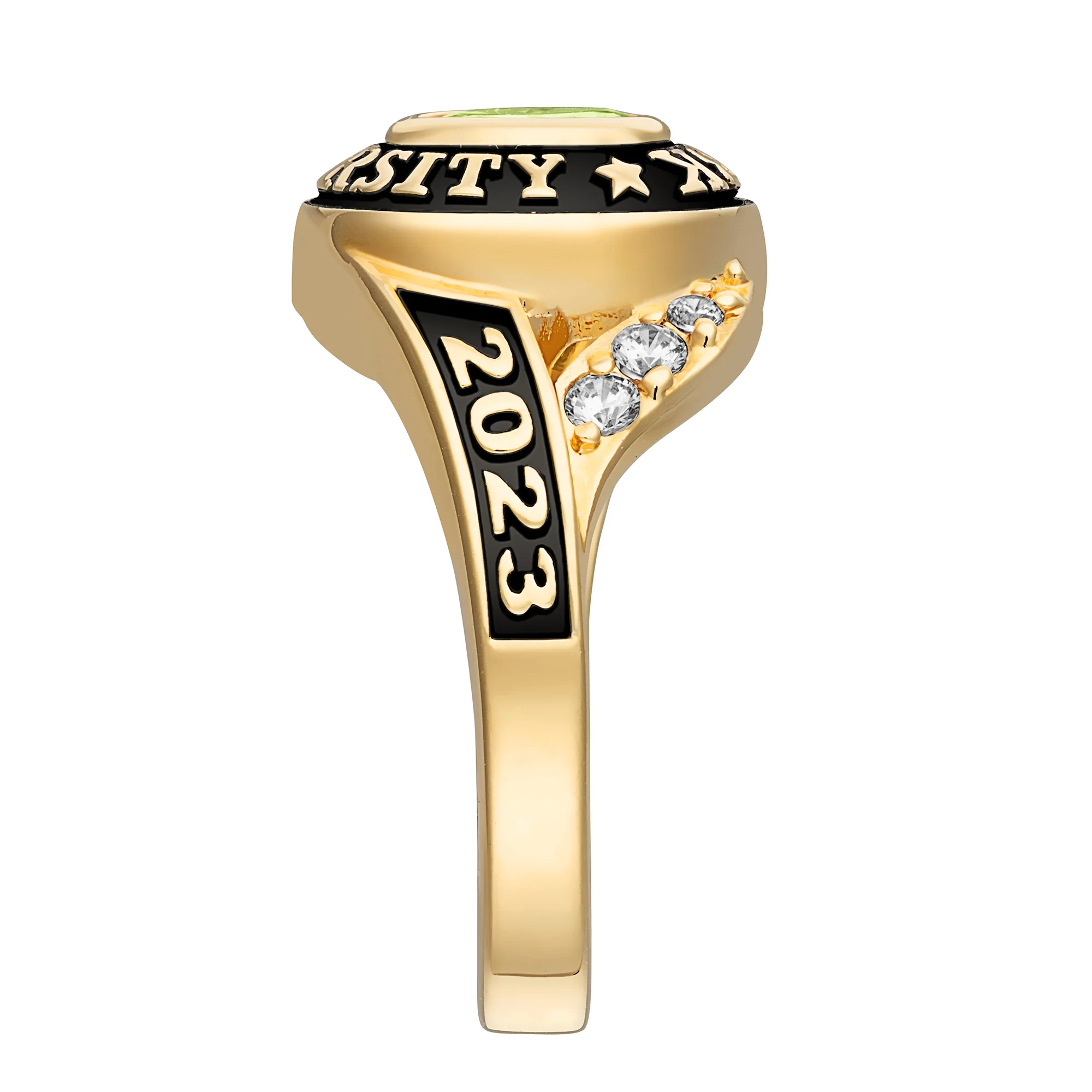 Ladies' Gold Celebrium Birthstone Traditional Class Ring - Image 2