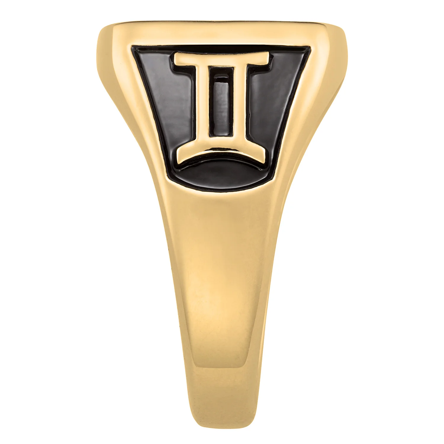 Ladies 14K Gold over Sterling Rectangle Signet Class Ring - Image 3