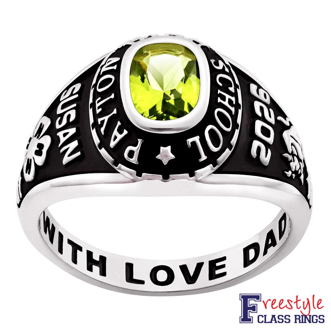 Ladies Platinum Celebrium? Traditional Petite Class Ring