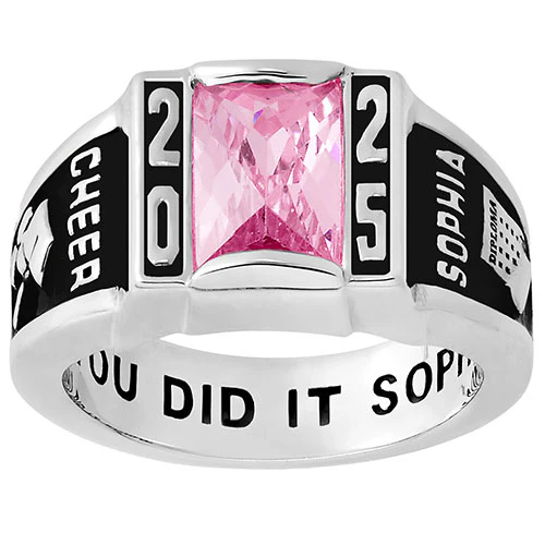 Ladies Platinum Plated CELEBRIUM Art Deco Class Ring