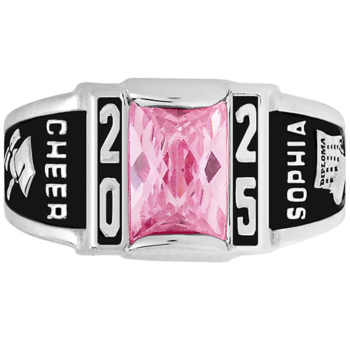 Ladies Platinum Plated CELEBRIUM Art Deco Class Ring - Image 3