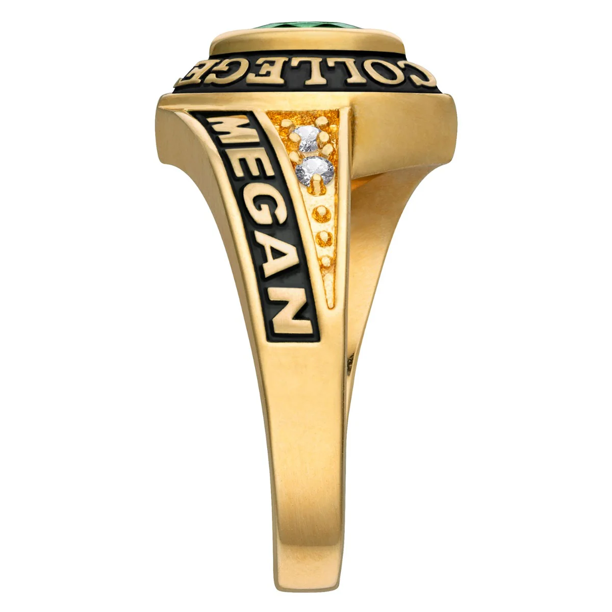 Ladies Yellow CELEBRIUM Marquise Birthstone and CZ Class Ring - Image 4
