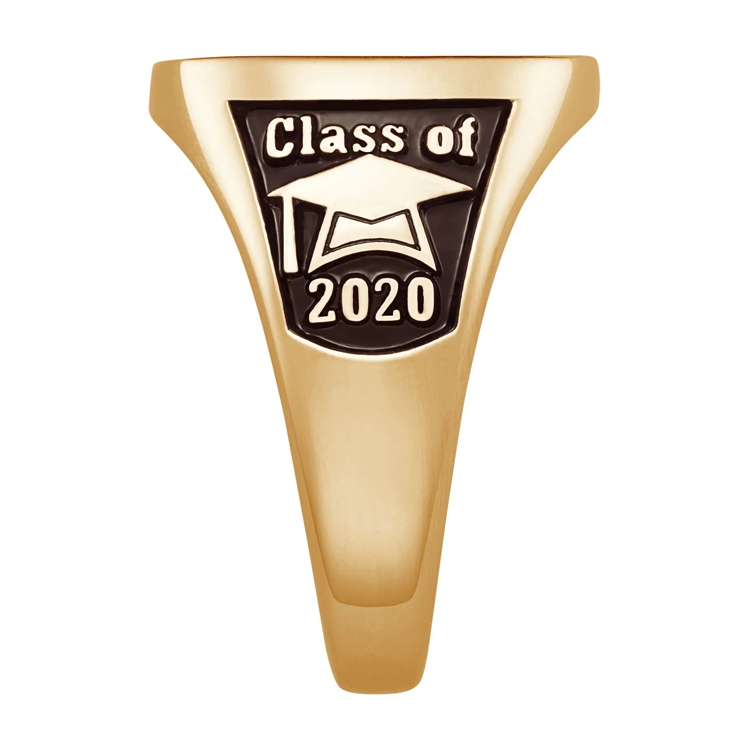 Ladies Yellow CELEBRIUM Oval Signet Class Ring - Image 4