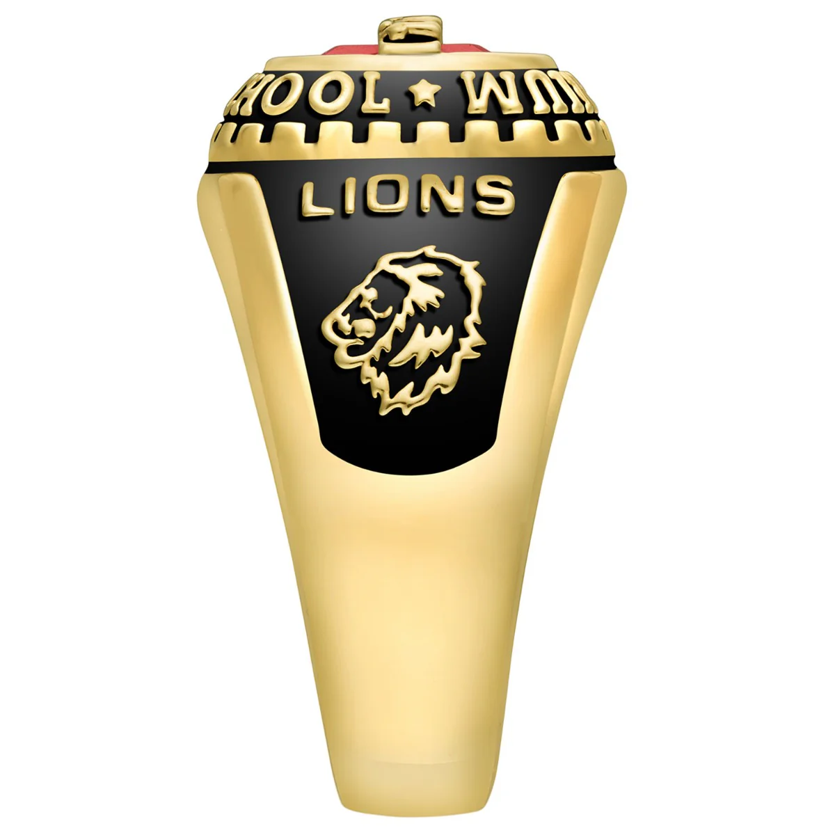 Ladies Yellow CELEBRIUM Personalized-Top Traditional Class Ring - Image 4