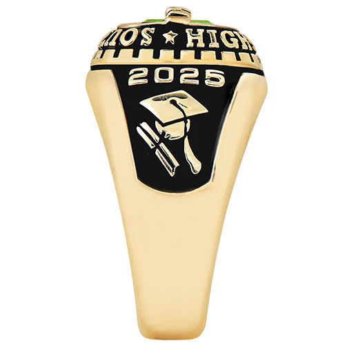 Ladies Yellow CELEBRIUM Personalized-Top Traditional Class Ring - Image 4