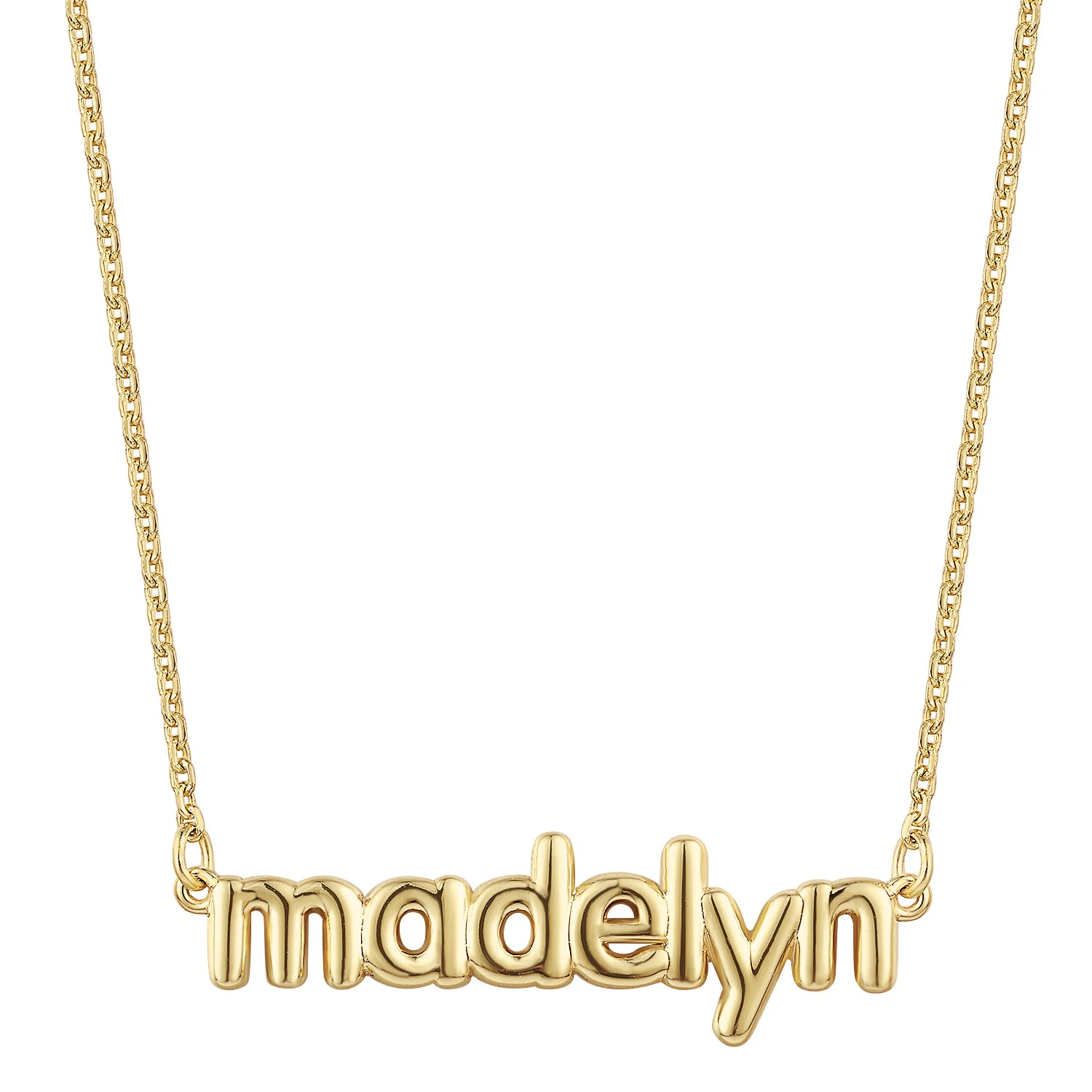 Lowercase Balloon Letters Name Necklace - Image 4