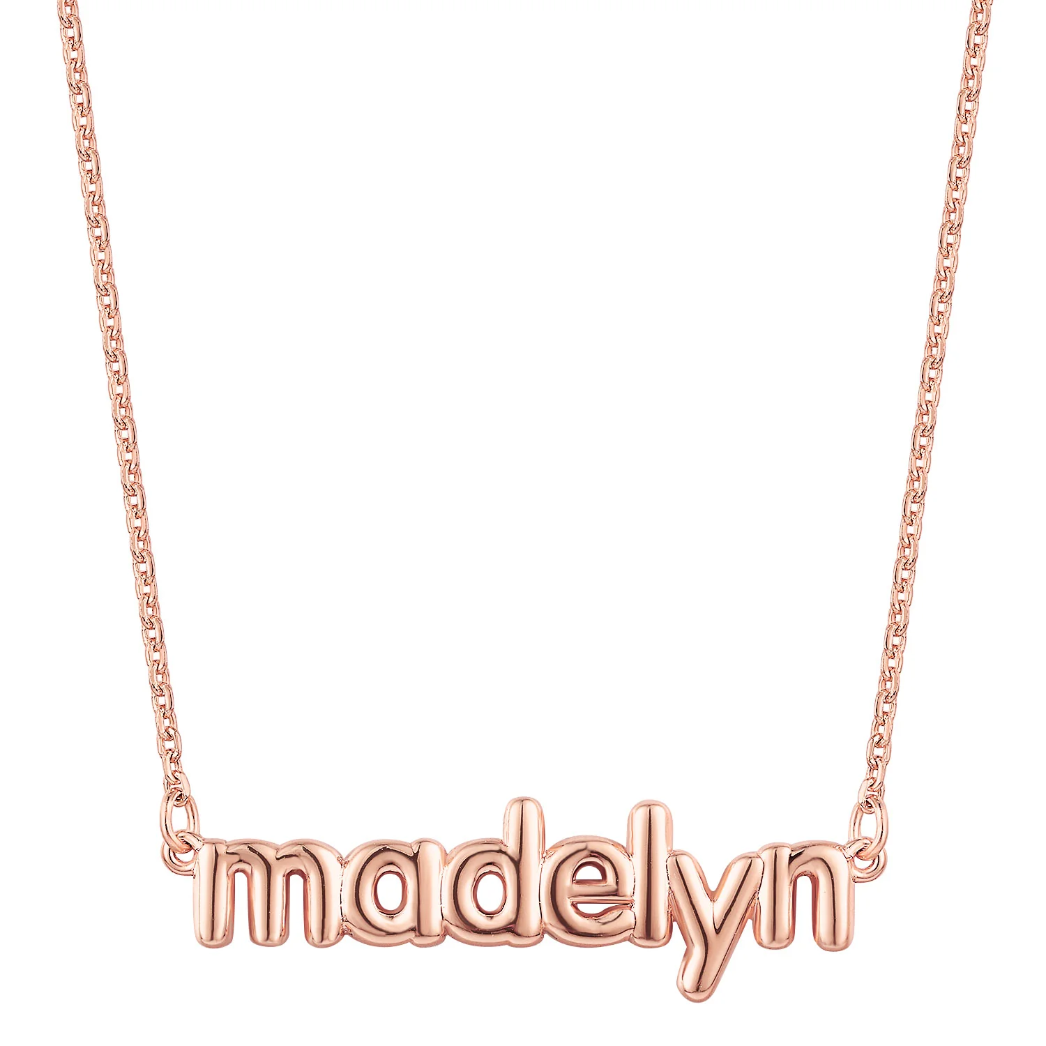 Lowercase Balloon Letters Name Necklace - Image 5