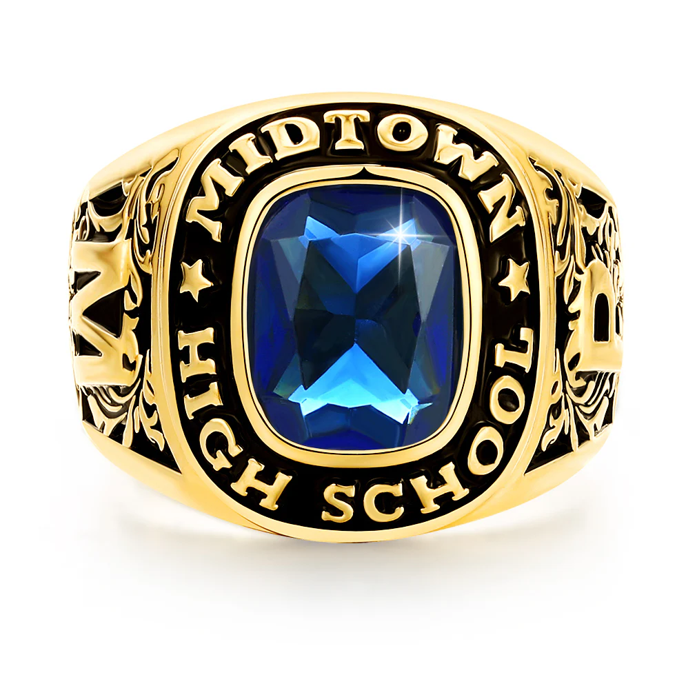Men's 14K Gold Plated CELEBRIUM Large Traditional Class Ring - Image 2