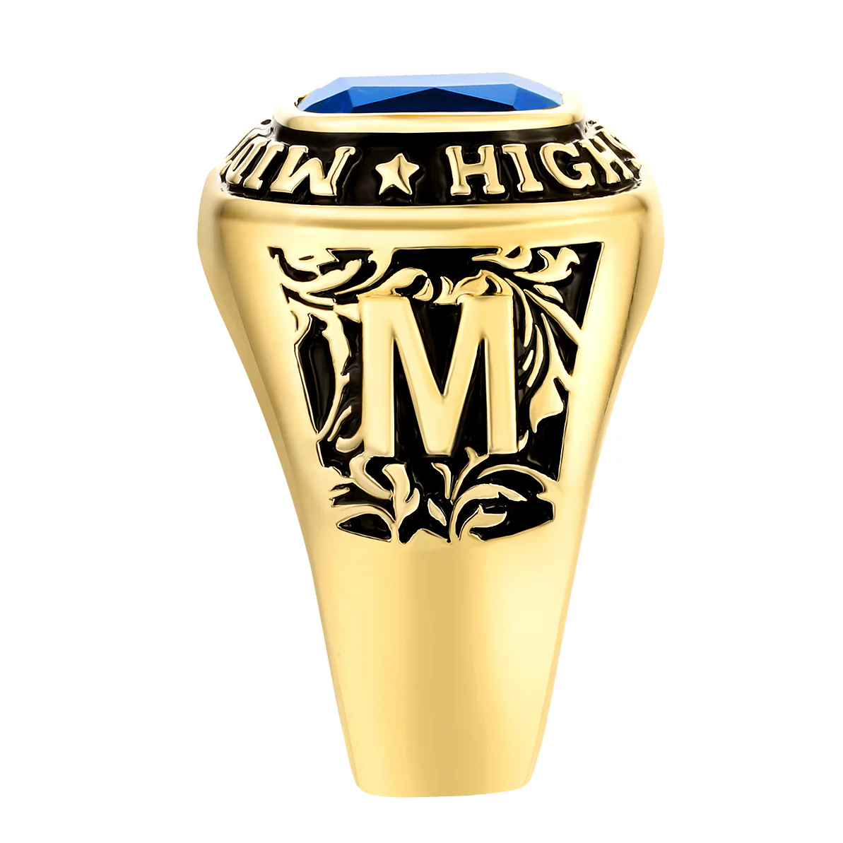 Men's 14K Gold Plated CELEBRIUM Large Traditional Class Ring - Image 3