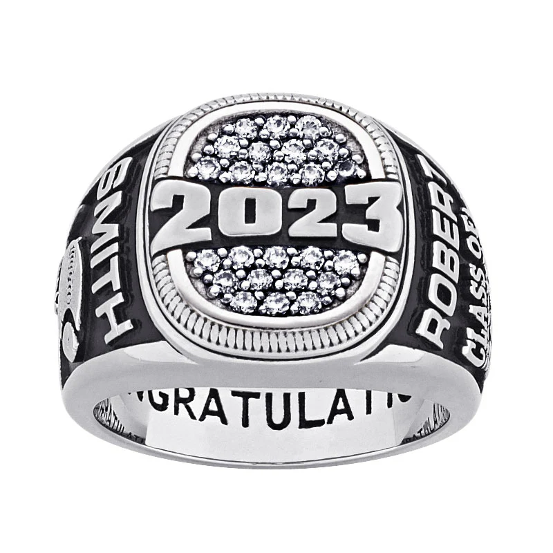 Men's CELEBRIUM Cushion-top Pave CZ Class Ring