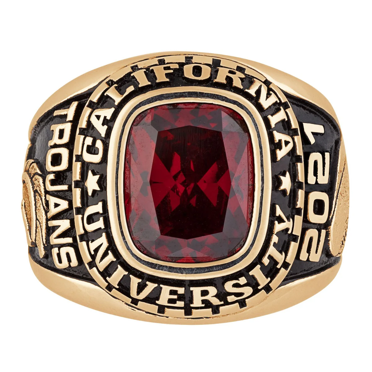Men's Yellow CELEBRIUM Large Traditional Class Ring - Image 2