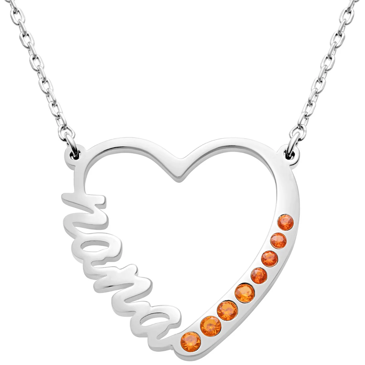 Nana Has My Heart Birthstone Necklace - Image 3