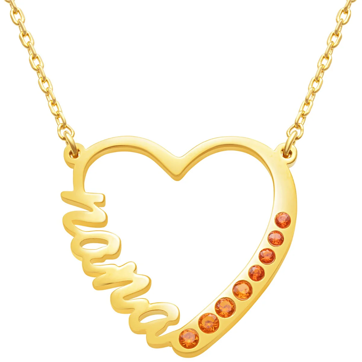 Nana Has My Heart Birthstone Necklace - Image 5