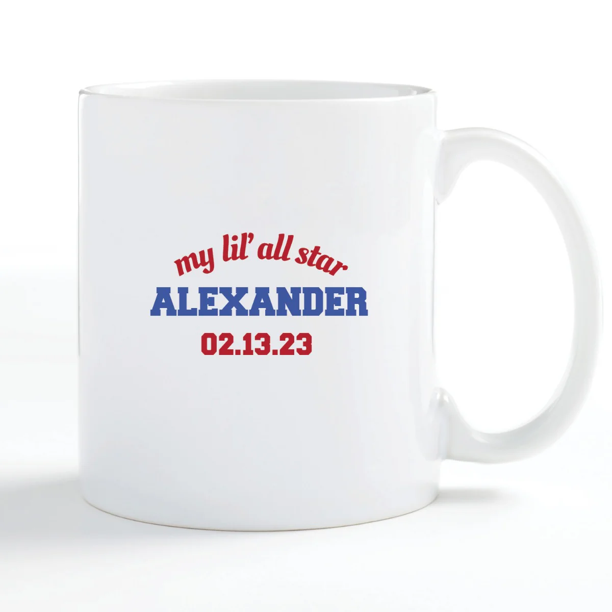 New Daddy Rookie Season Personalized Coffee Mug - 11 oz. - Image 2