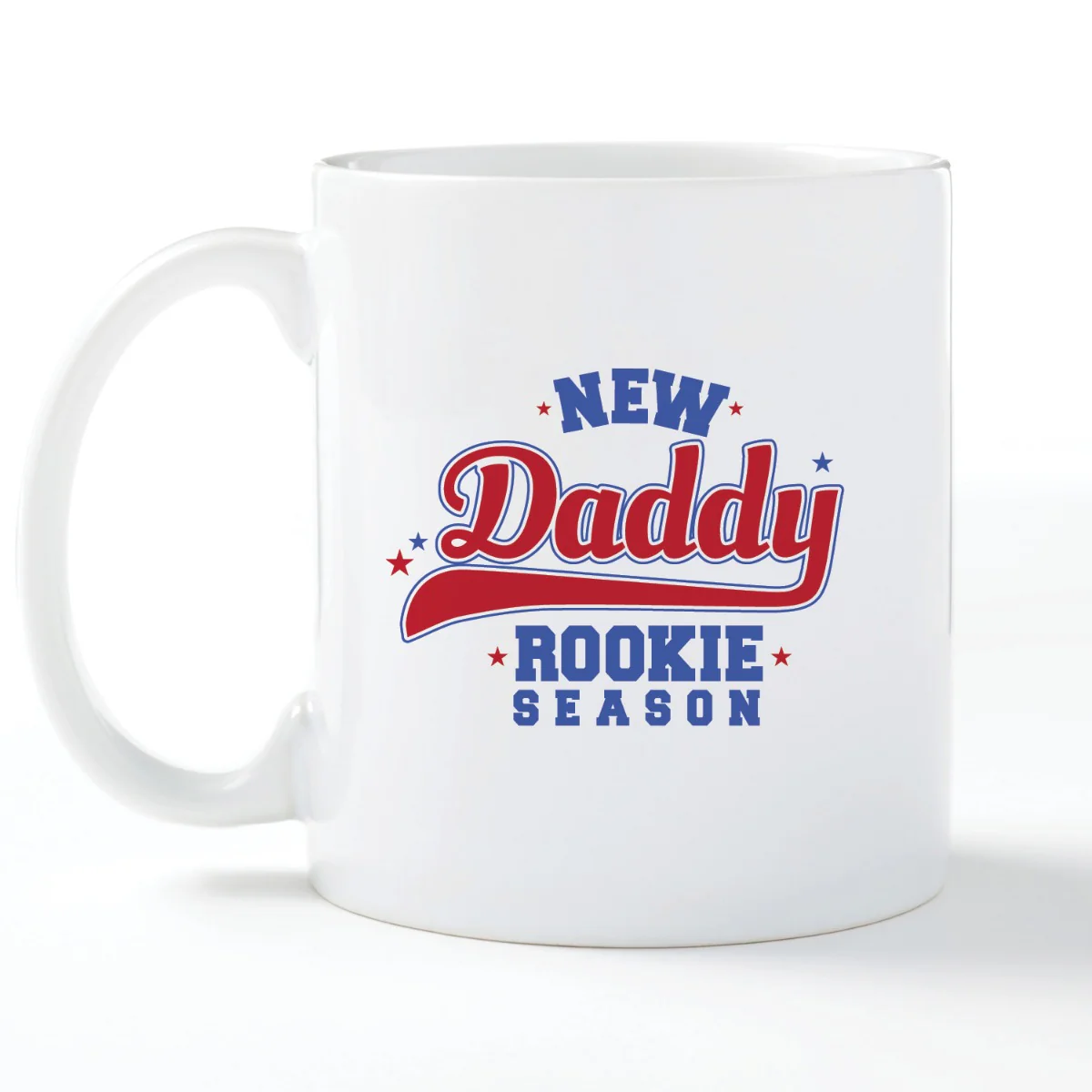 New Daddy Rookie Season Personalized Coffee Mug - 11 oz. - Image 3