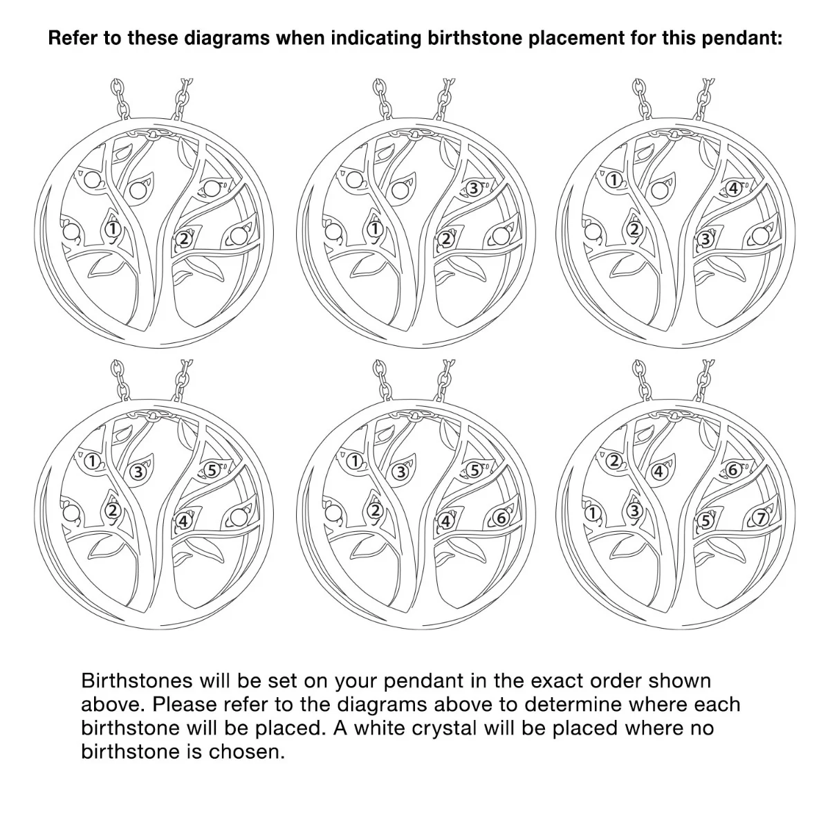 Personalized Birthstone Tree of Life Necklace- 14K Gold Plated - Image 6